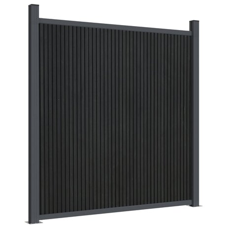 Schuttingpaneel 173x186 cm HKC grijs 2
