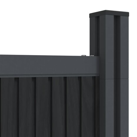 Schuttingpaneel 173x186 cm HKC grijs 9