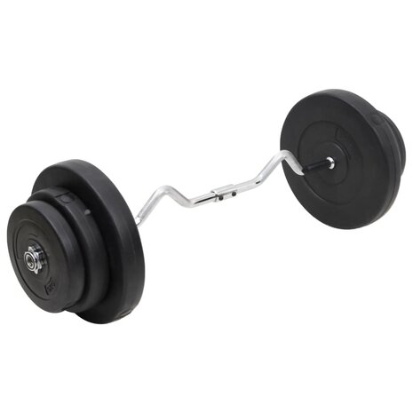 Halter gebogen met gewichten 60 kg 1