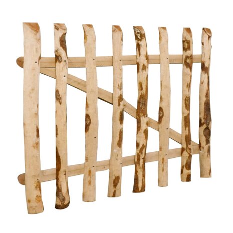 Poort enkel 100x60 cm hazelaarhout 3