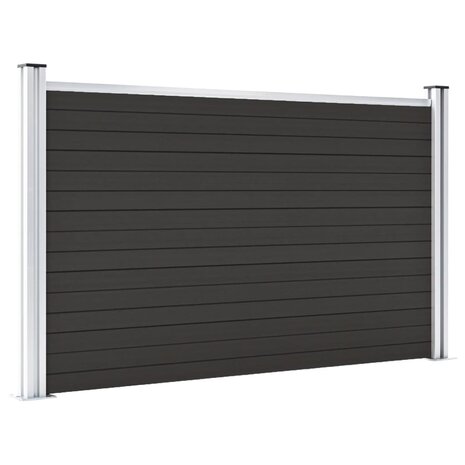 Schuttingpaneel 180x105 cm HKC zwart 3