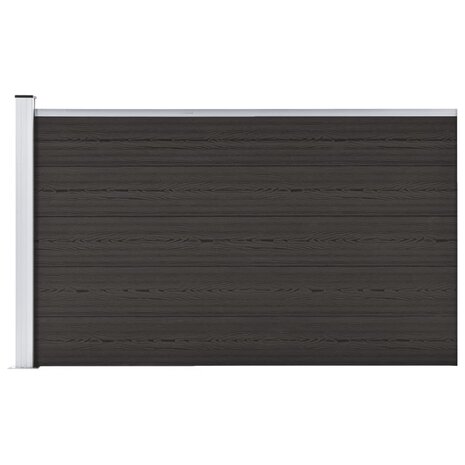 Schuttingpaneel 175x105 cm HKC zwart 1