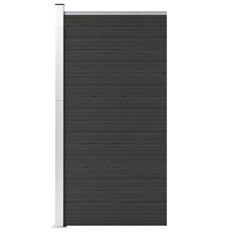 Schuttingpaneel 95x186 cm HKC zwart 1