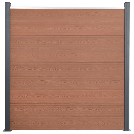 Schuttingpaneelset 180x186 cm HKC bruin 2