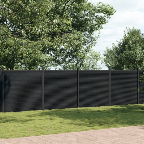 Schuttingpaneel 1391x186 cm HKC grijs 1