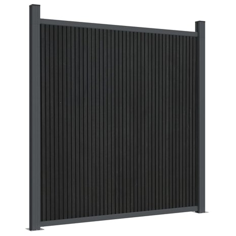 Schuttingpaneel 1391x186 cm HKC grijs 4