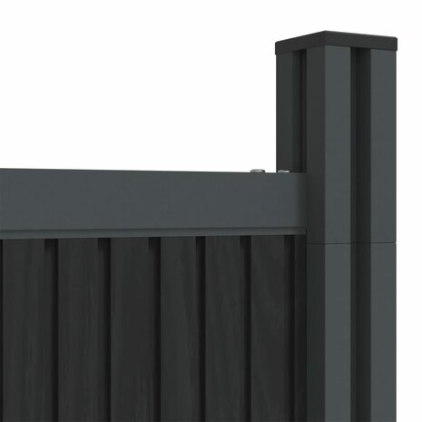 Schuttingpaneel 1391x186 cm HKC grijs 9