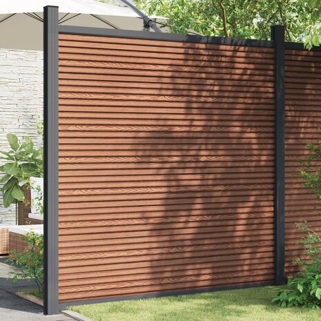 Schuttingpaneel 180x186 cm HKC bruin 1