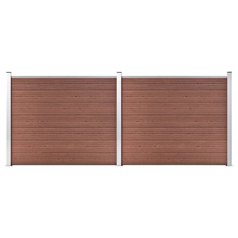 Schuttingpanelenset 353x146 cm HKC bruin   1