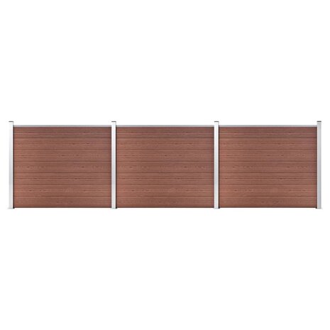 Schuttingpanelenset 526x146 cm HKC bruin   1