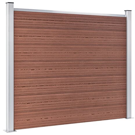 Schuttingpanelenset 526x146 cm HKC bruin   4