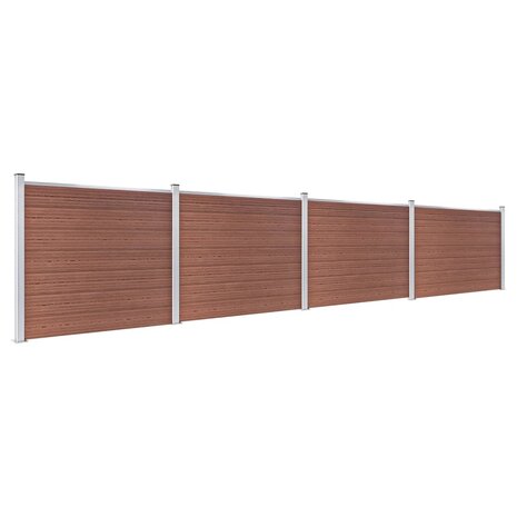 Schuttingpanelenset 699x146 cm HKC bruin   2