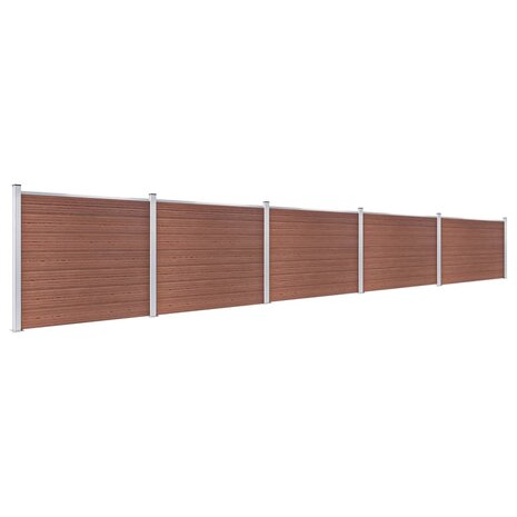 Schuttingpanelenset 872x146 cm HKC bruin   2