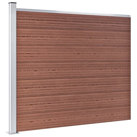 Schuttingpanelenset 872x146 cm HKC bruin   3