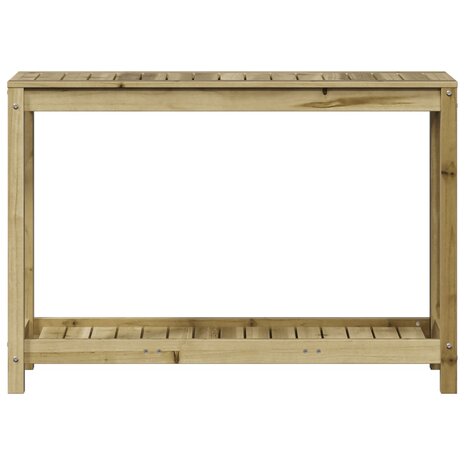 Oppottafel met schap 108x35x75 cm geïmpregneerd grenenhout 5