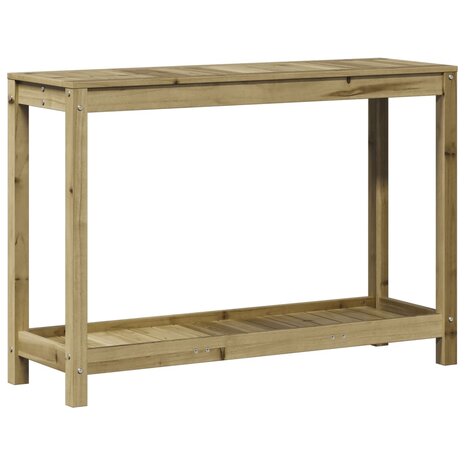 Oppottafel met schap 108x35x75 cm geïmpregneerd grenenhout 7