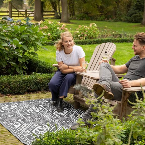 Esschert Design Buitenkleed ruit 182x122 cm 3