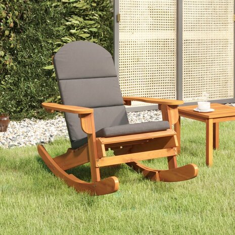 Schommelstoel Adirondack met kussens massief acaciahout 1