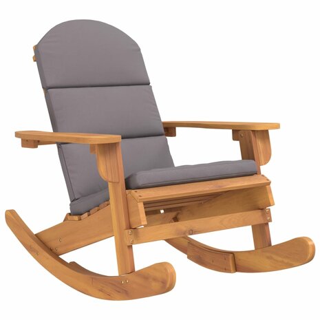 Schommelstoel Adirondack met kussens massief acaciahout 2