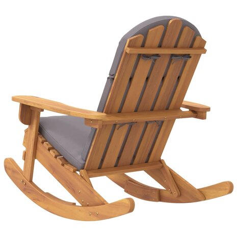 Schommelstoel Adirondack met kussens massief acaciahout 5