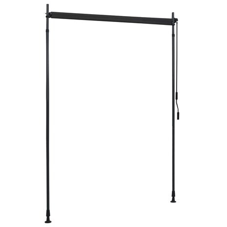 Rolgordijn voor buiten 150x270 cm antraciet  5
