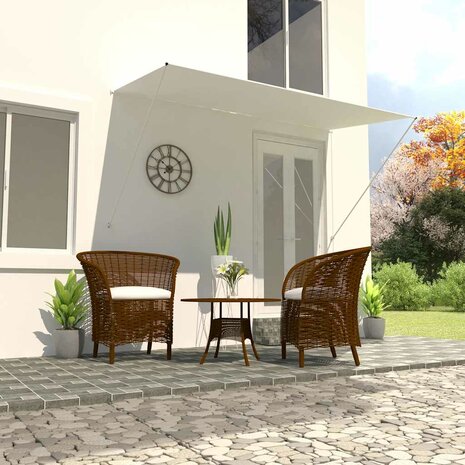 Luifel uittrekbaar 250x150 cm crème 1