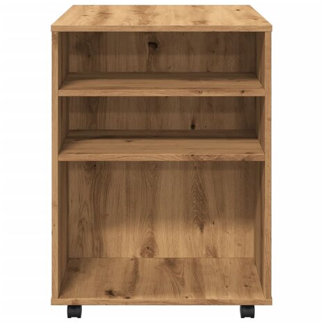 Rolkast 60x53x72 cm bewerkt hout artisanaal eikenkleurig 6