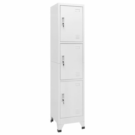 Lockerkast met 3 vakken 38x45x180 cm   1