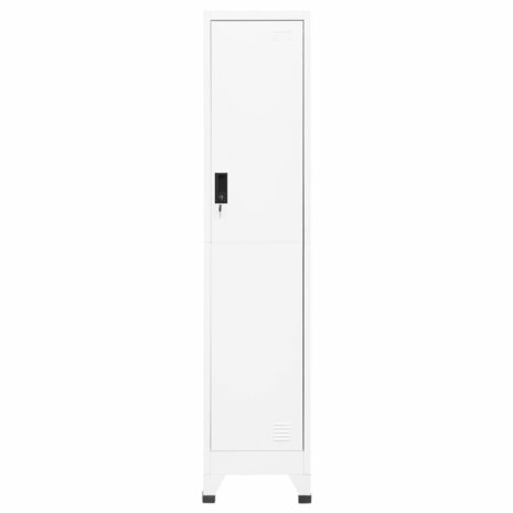 Lockerkast 38x45x180 cm staal wit 2