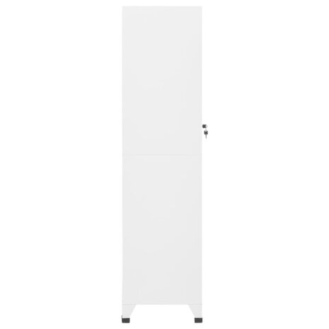 Lockerkast 38x45x180 cm staal wit 5