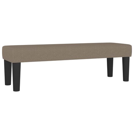 Bankje 100x30x30 cm stof taupe 2
