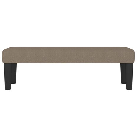 Bankje 100x30x30 cm stof taupe 3