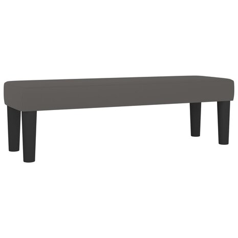 Bankje 100x30x30 cm kunstleer grijs 2
