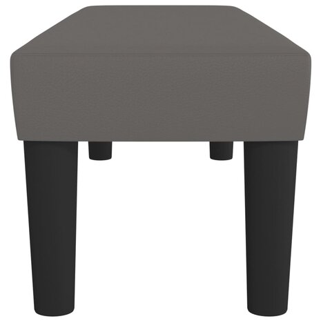 Bankje 100x30x30 cm kunstleer grijs 4