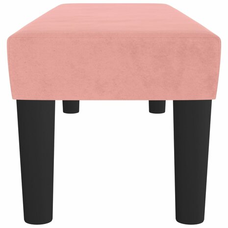 Bankje 100x30x30 cm fluweel roze 4