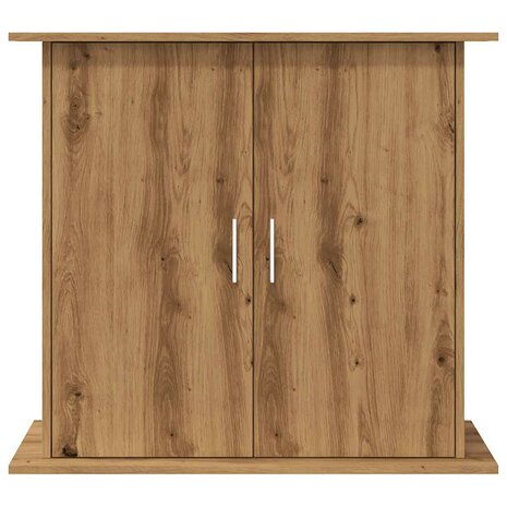 Aquariumstandaard 81x36x73cm bewerkt hout artisanaal eikenkleur 4