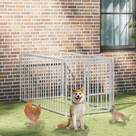 Hondenkennel voor buiten 100x200x100 cm 1