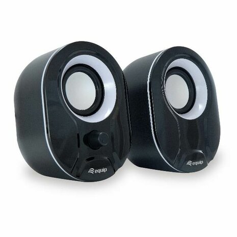 PC speakers Equip 245333 Zwart Zwart/Wit 3 W Bluetooth luidspreker 1