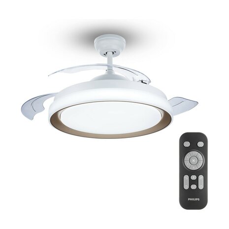 Plafondventilator met licht Philips Atlas Gouden 35 W 28 W 4500 Lm (2700 K) 1