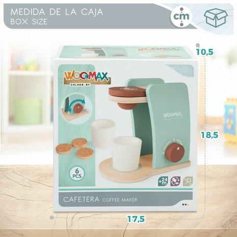 Speelgoed koffiezetapparaat Woomax 6 Onderdelen (6 Stuks) 7