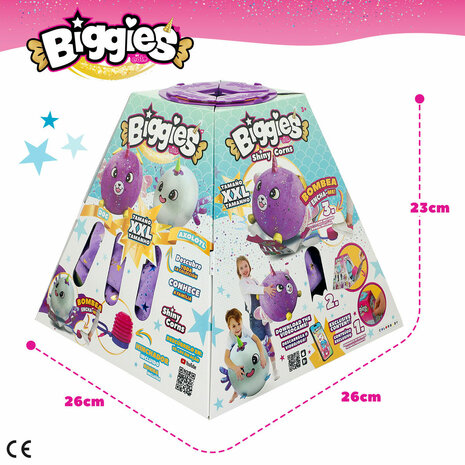 Knuffel Eolo Paars Pluche Plastic 45 x 45 x 45 cm Opblaasbaar (4 Stuks) 7