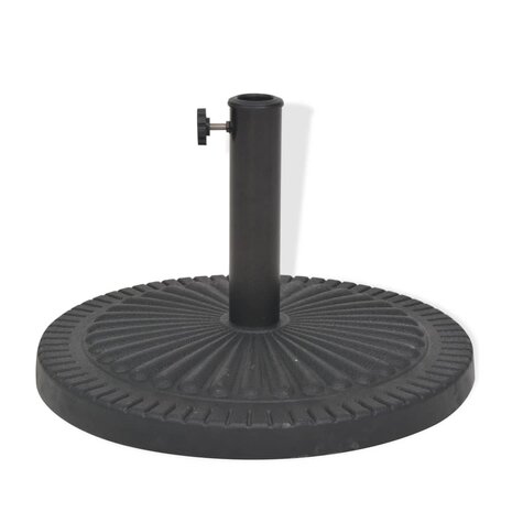 Parasolvoet rond 14 kg hars zwart 3