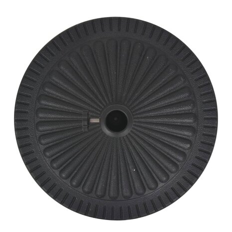 Parasolvoet rond 14 kg hars zwart 4