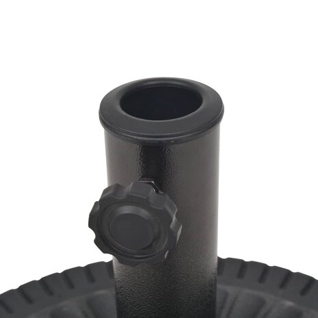 Parasolvoet rond 14 kg hars zwart 6