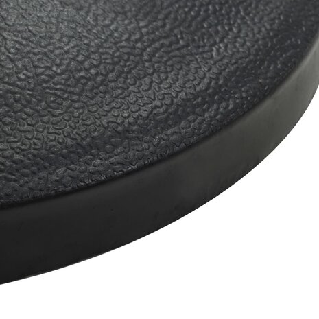 Parasolvoet halfrond 15 kg polyresin zwart 4