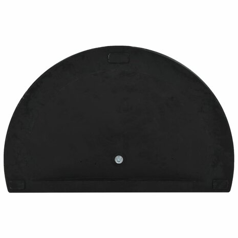 Parasolvoet halfrond 15 kg polyresin zwart 5
