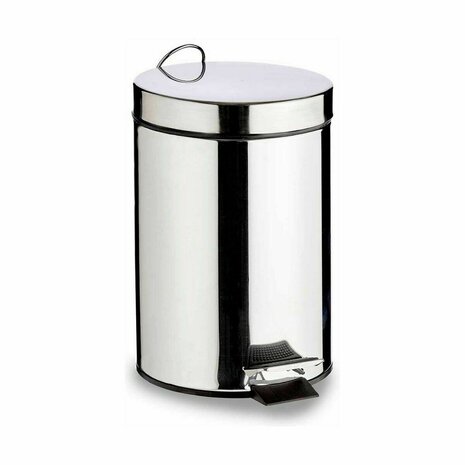 Pedaalemmer Berilo B0010-7L Zilverkleurig Roestvrij staal Plastic 7 L (4 Stuks) 2