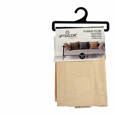 Kussenhoes Crème Beige 45 x 0,5 x 45 cm 60 x 0,5 x 60 cm - Maat: 60 x 60 cm 4