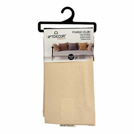 Kussenhoes Crème Beige 45 x 0,5 x 45 cm 60 x 0,5 x 60 cm - Maat: 60 x 60 cm 7