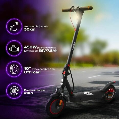 Elektrische Step Urbanglide 100 MAX Zwart 350 W 25 km/h 3